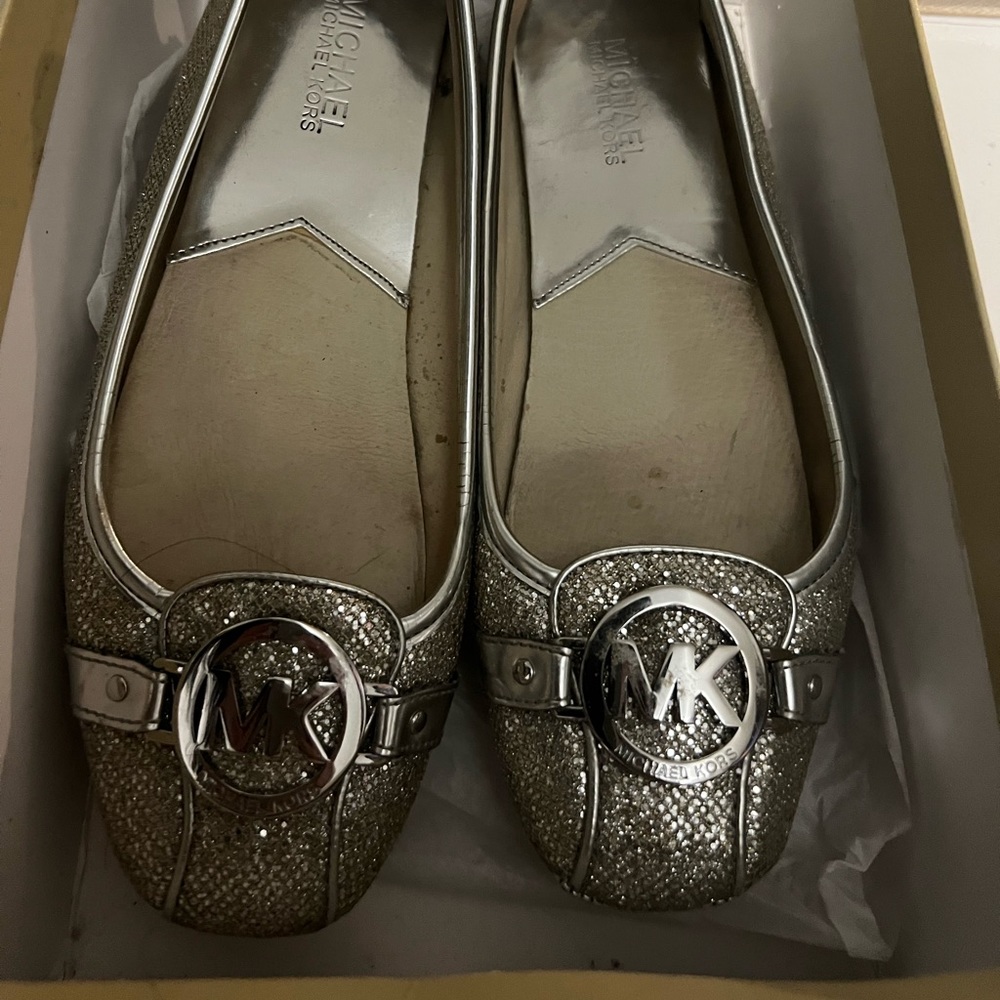 Michael Kors Glitter Flats Size 8